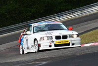 Lars racing the BMW 318is durihng RCN 2008