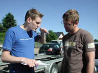 Lars explaining the characteristics of the Nordschleife